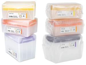 caixa de racks ponteiras sartorius de 95 ponteiras