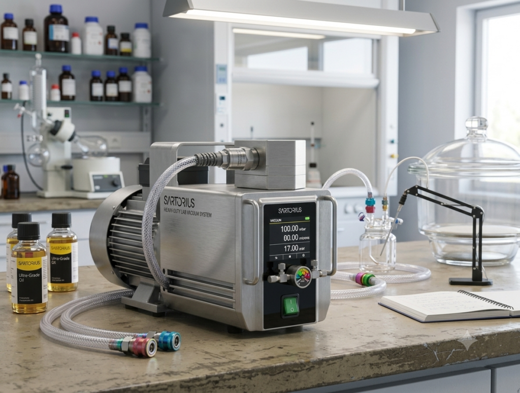 Bomba a Vácuo Microsart Maxi & Mini: Solução Livre de Óleo para Filtração Microbiológica 2 Bomba a Vacuo1